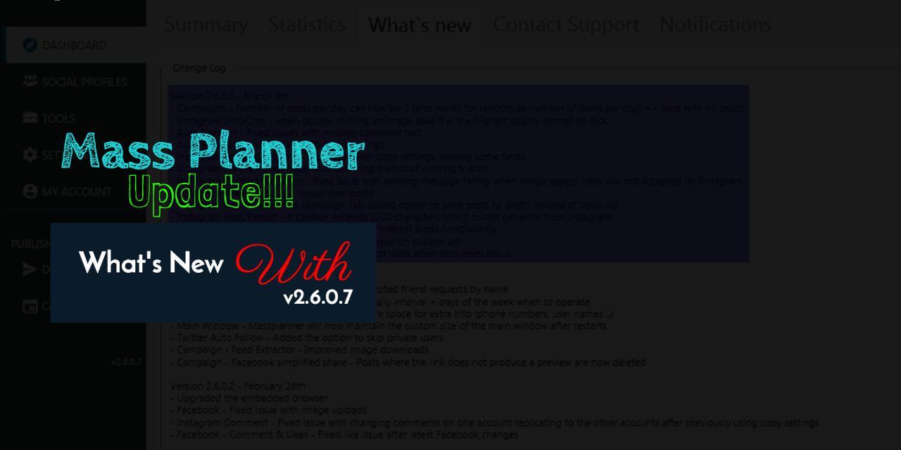 Mass Planner Update v2.6.0.7