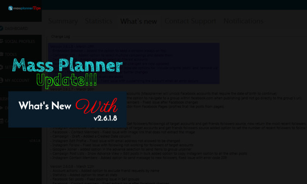 Mass Planner Update v2.6.1.8