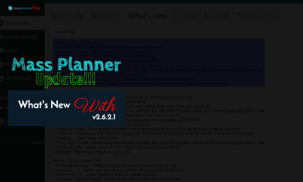 Mass Planner Update v2.6.2.1