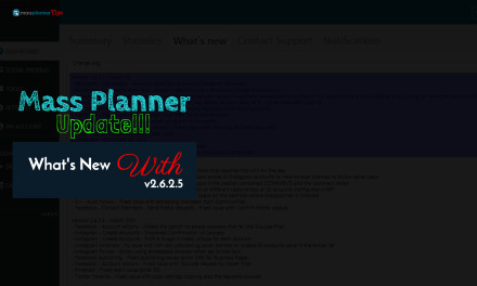 Mass Planner Update v2.6.2.5