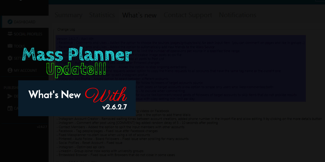Mass Planner Update v2.6.2.7