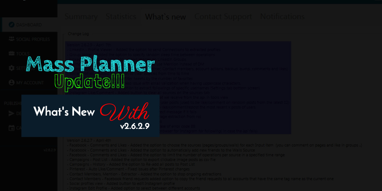 Mass Planner Update v2.6.2.9