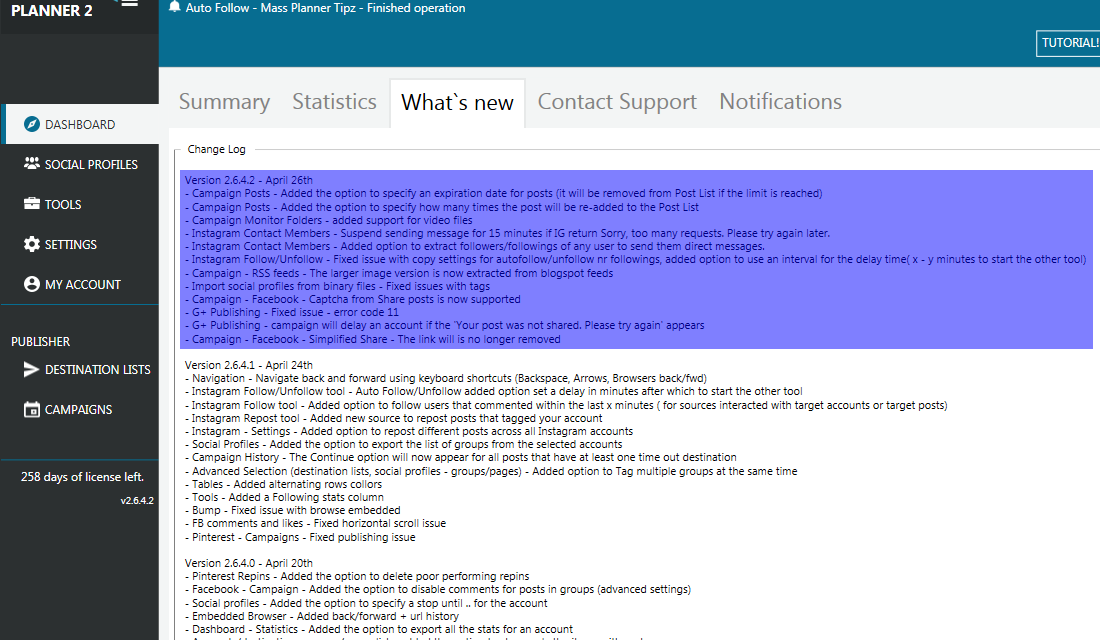 Mass Planner Update v2.6.4.2