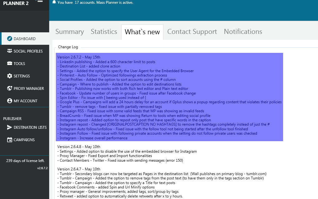 Mass Planner Update v2.6.7.2