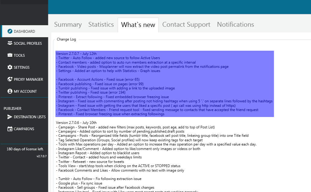 Mass Planner Update v2.7.0.7