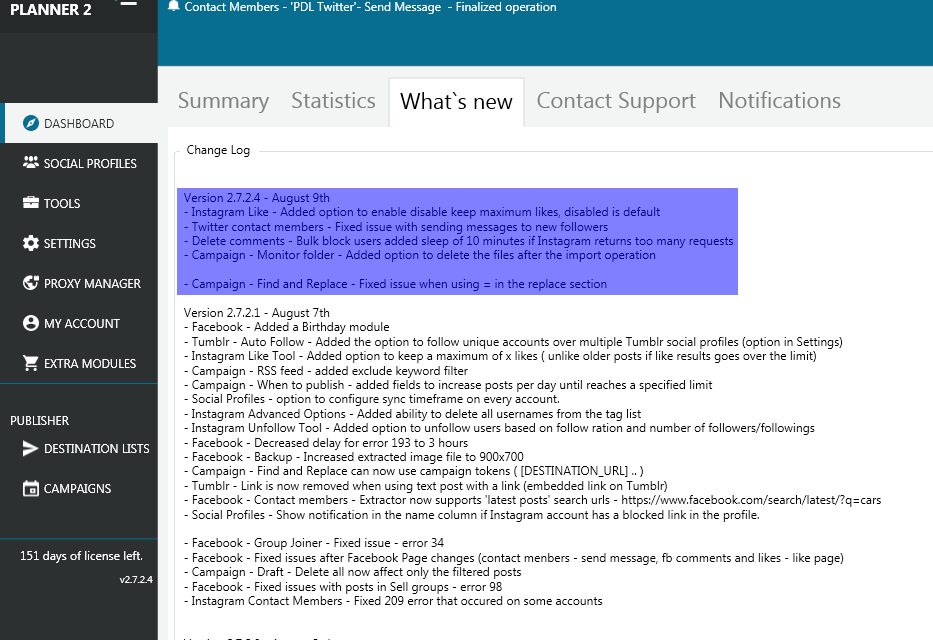 Mass Planner Update v2.7.2.4