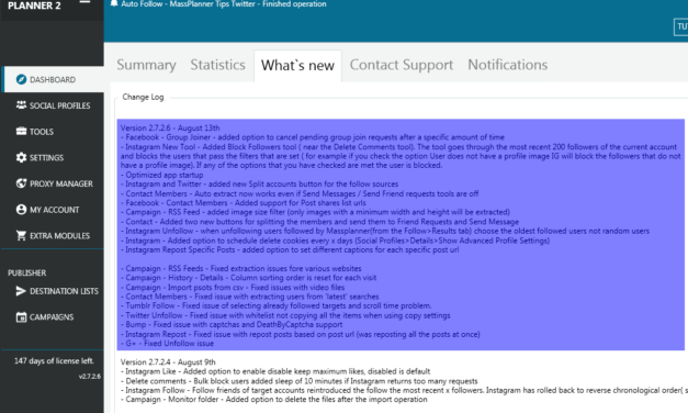 Mass Planner Update v2.7.2.6