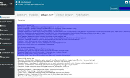 Mass Planner Update v2.7.3.1