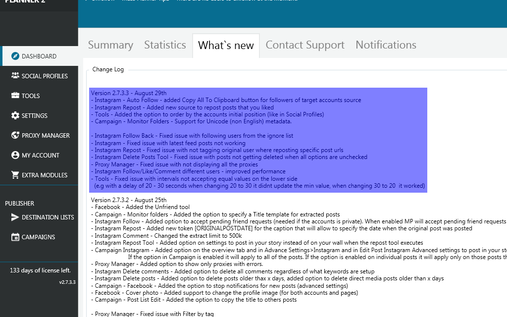 Mass Planner Update v2.7.3.3