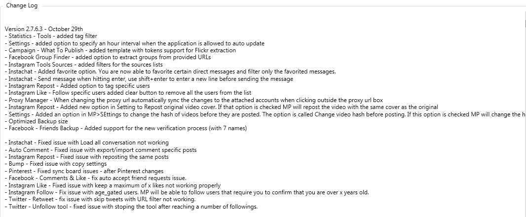 Mass Planner Update v2.7.6.3