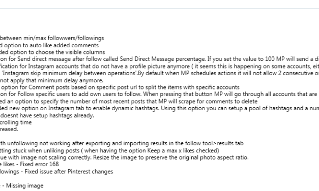Mass Planner Update v2.7.6.5