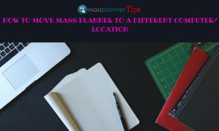 Transfer Mass Planner To Different a Computer or Location